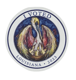 Louisiana I Voted Sticker