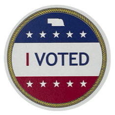 Nebraska I voted sticker