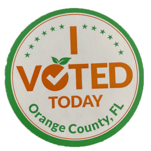 Florida I voted sticker