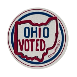 Ohio I voted sticker
