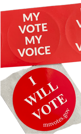 Minnesota I voted sticker