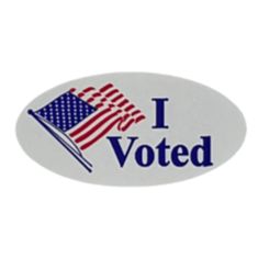 Washington I voted sticker