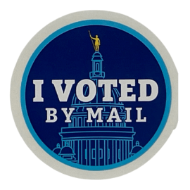 Rhode Island I voted sticker