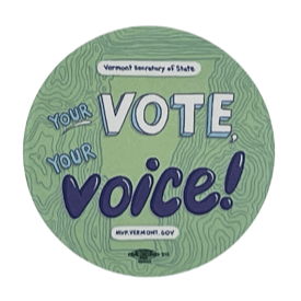 Vermont I voted sticker